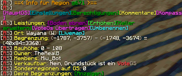 /rs info